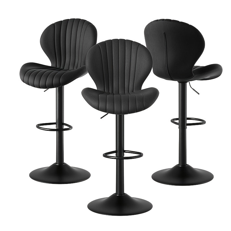 Bar Stool shown in the Black, set of 3pcs option