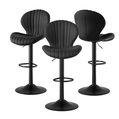 Bar Stool shown in the Black, set of 3pcs option