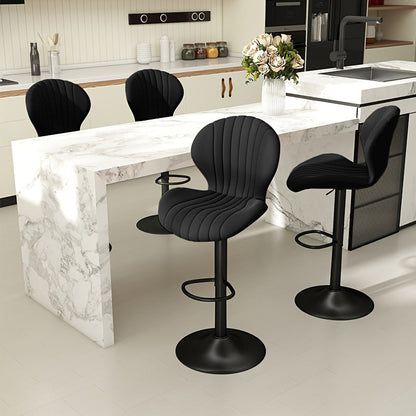 Bar Stool shown in the Black, Set Of 4pcs option