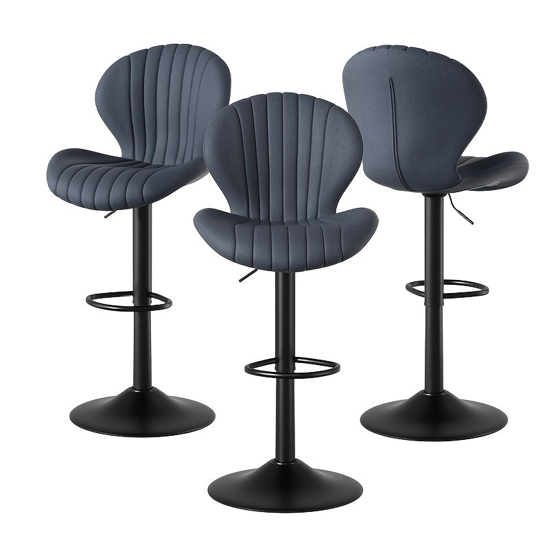 Bar Stool shown in the Dark Gray, set of 3pcs option