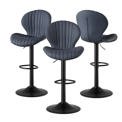 Bar Stool shown in the Dark Gray, set of 3pcs option