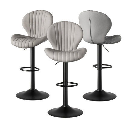 Bar Stool shown in the Grey, set of 3pcs option