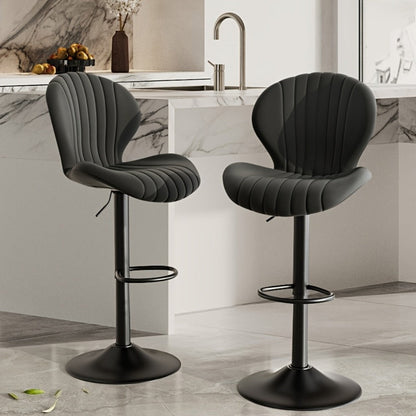 Bar Stool, Swivel Bar Stools Counter Height with High Backrest Faux Leather Modern Bar shown in the main product view