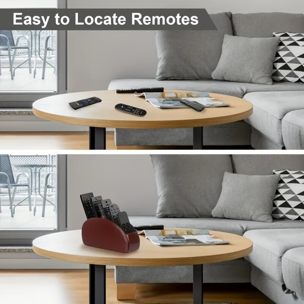 Faux Leather Desktop Organizer with Remote Control and Multiple Color Options detail image - detail view 6