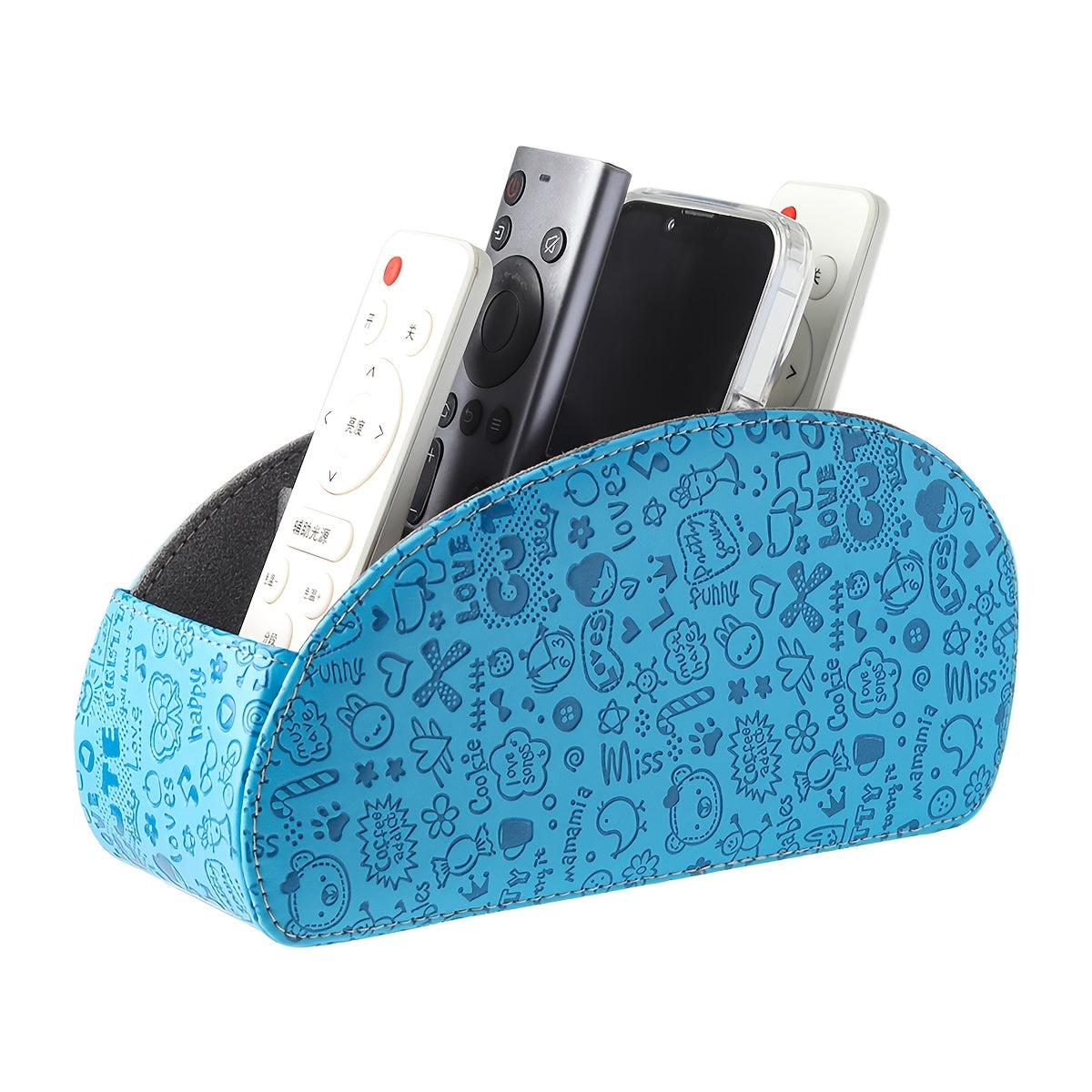 Desktop Organizer shown in the Embossed Blue option