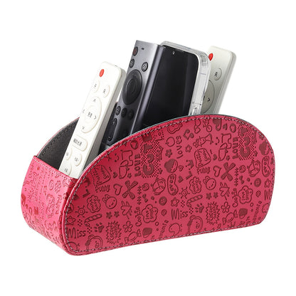 Desktop Organizer shown in the Embossed Red option