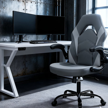 Faux Leather Gaming Chair, High-Back Gaming Seat for Comfortable Everyday Seating detail image - detail view 17