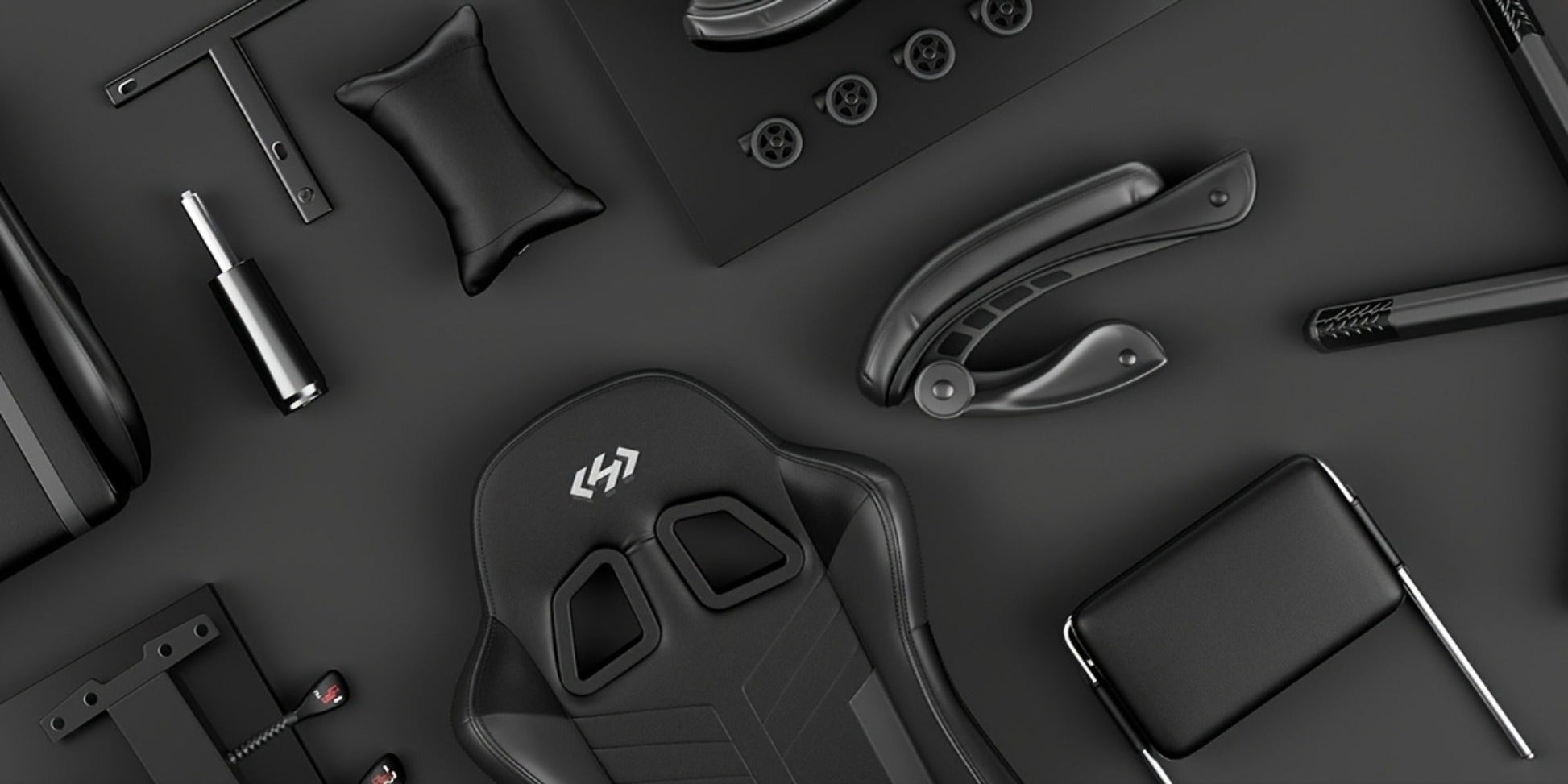 Faux Leather Gaming Chair, Reclining Computer Chair for Home Office detail image - detail view 24