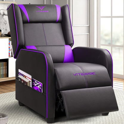 Gaming Recliner Chair shown in the Purple option