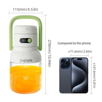 Cordless Portable Blender 33oz USB Rechargeable - Ice Crushing Blender for Smoothies & Shakes