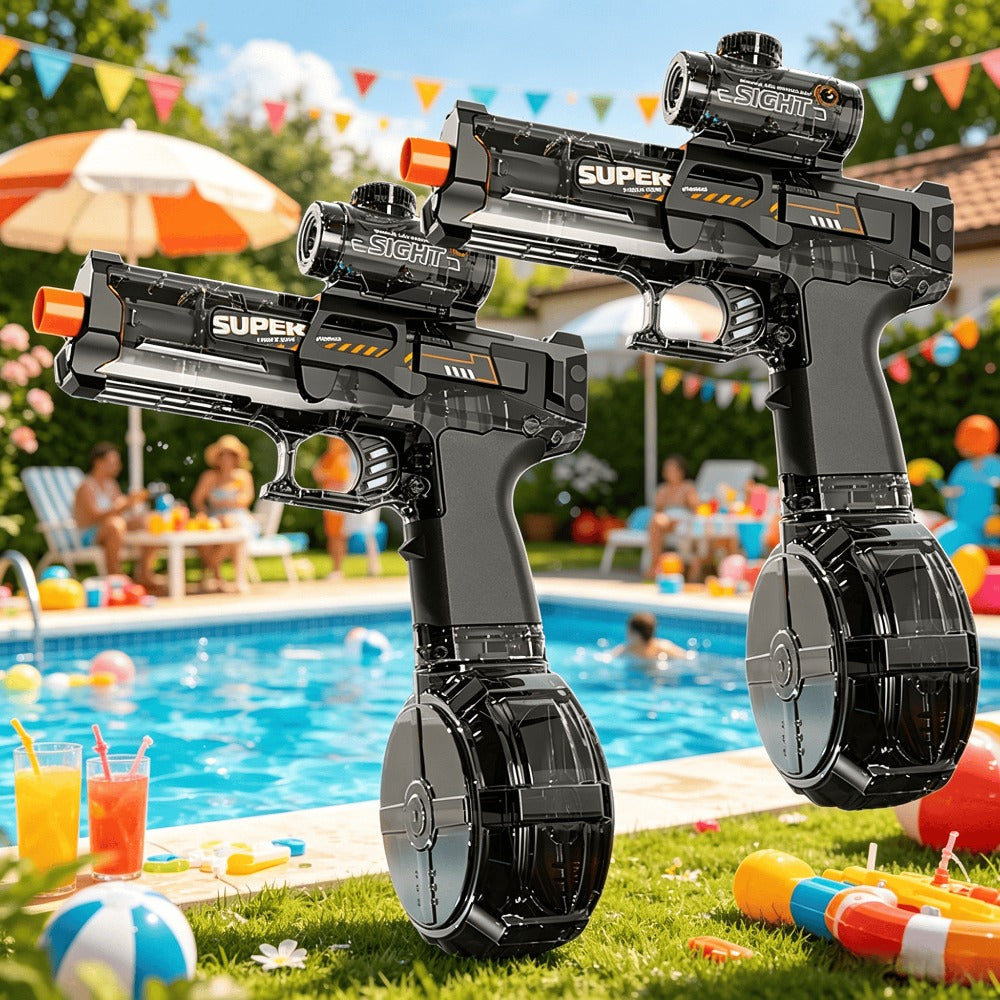 2-Piece Light-Up Automatic Water Spray Toy Set with LED Effects, Sound and Three Color-Pair Options
