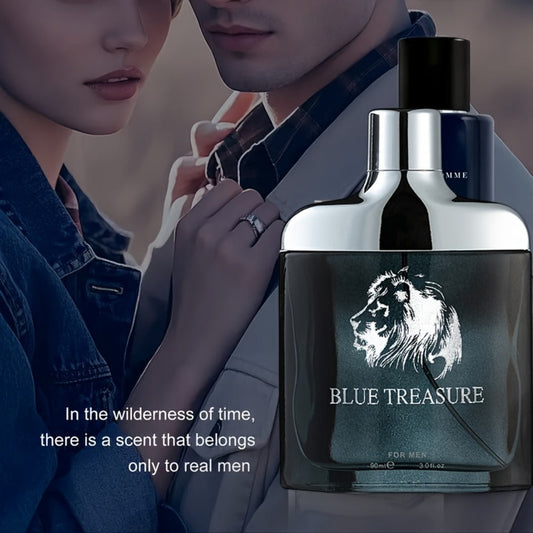 Perfume Unisex 100ml Blue Treasure Spray with Citrus, Spice, Oud, Sandalwood, Cedar, Amber and Musk