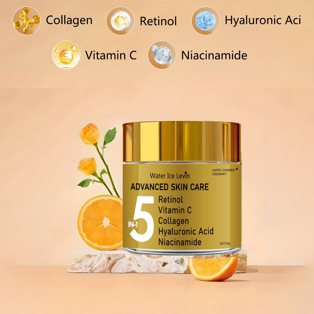 Face Cream Retinol Niacinamide 5-in-1 Formula with Vitamin C, Collagen and Hyaluronic Acid
