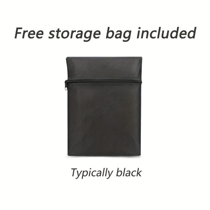 Black Patio Deck Box Cover with Buckle Straps in 51-, 58- or 62-Inch Length Options and Three Profiles