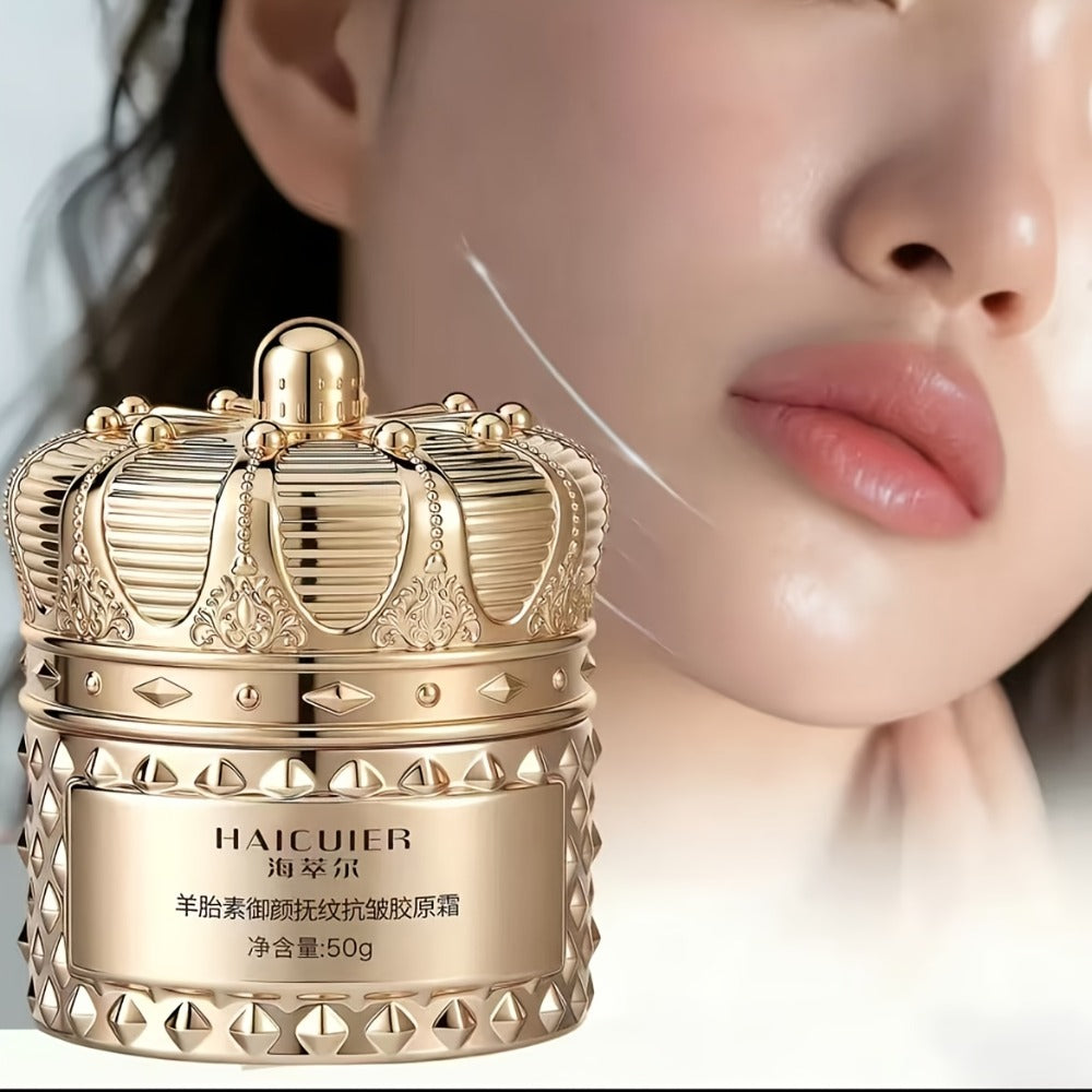 Face Cream Sheep Placenta Extract and Collagen Formula in a 50g Jar for Morning and Night Use