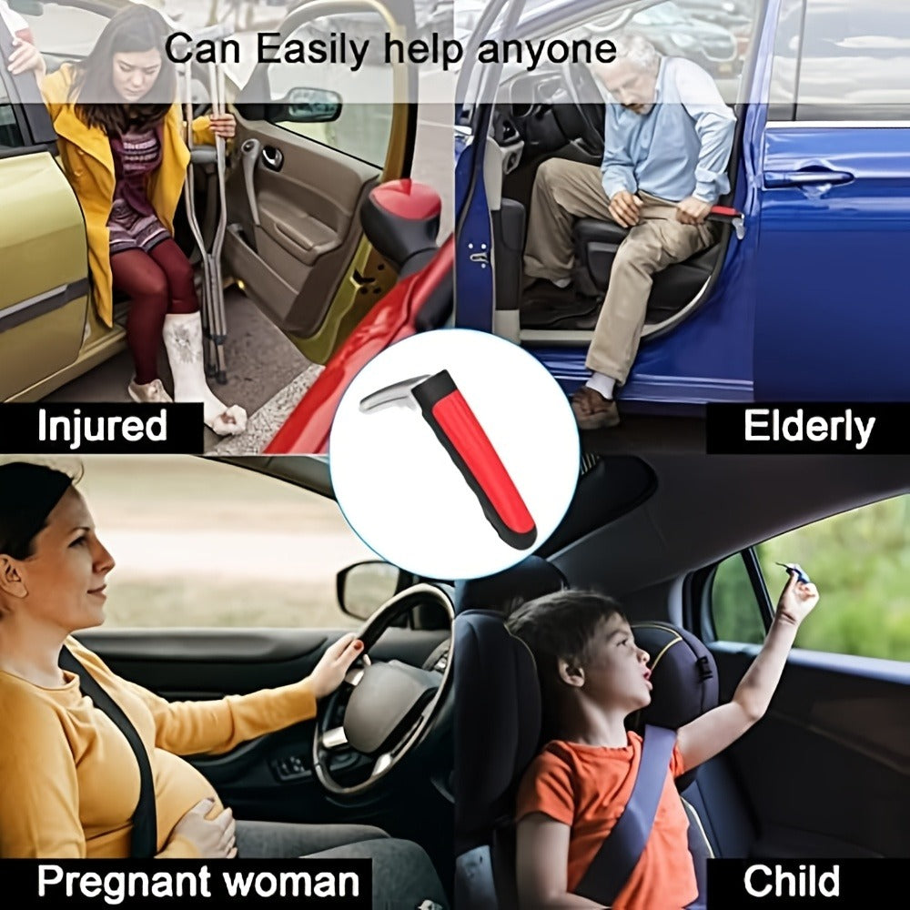 Car Door Grab Bar – Portable Vehicle Support Handle for Seniors & Handicapped, Sit-to-Stand Assist, Auto Cane Grab Bar Supports Up to 450 lbs (2pcs)