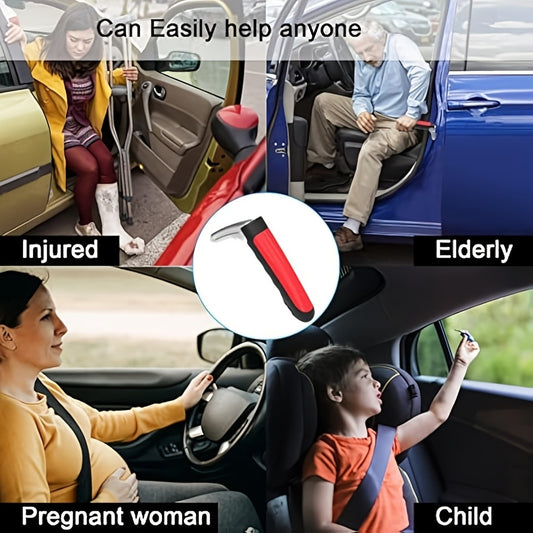 Car Door Grab Bar – Portable Vehicle Support Handle for Seniors & Handicapped, Sit-to-Stand Assist, Auto Cane Grab Bar Supports Up to 450 lbs (2pcs)