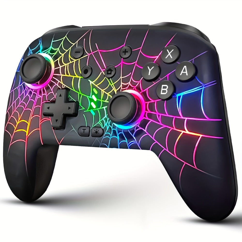 RGB Wireless Controller for Nintendo Switch Switch Lite Switch OLED PC iOS Android - Programmable Buttons LED Light Wired Wireless Dual Mode Gamepad, Best Gaming Gift