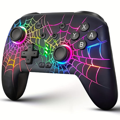 RGB Wireless Controller for Nintendo Switch Switch Lite Switch OLED PC iOS Android - Programmable Buttons LED Light Wired Wireless Dual Mode Gamepad, Best Gaming Gift