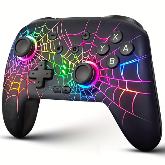 RGB Wireless Controller for Nintendo Switch Switch Lite Switch OLED PC iOS Android - Programmable Buttons LED Light Wired Wireless Dual Mode Gamepad, Best Gaming Gift