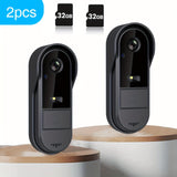 2pcs Video doorbell+ sd card