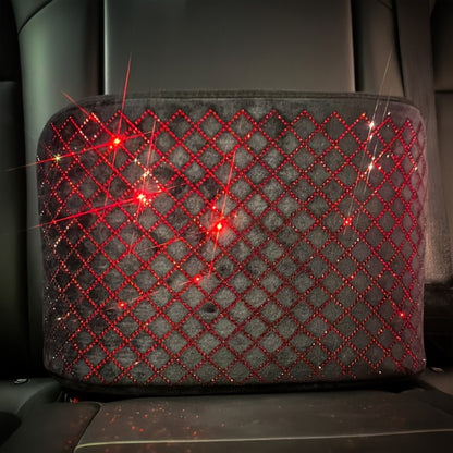 Rhinestone Car Seat Back Purse Holder and Mesh Barrier in Six Crystal Color Checkouts for Cars and SUVs