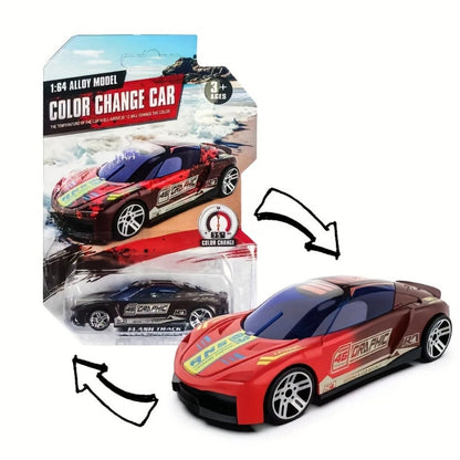 6-Pack Color Changing Die-Cast Toy Cars for Kids – Temperature Sensitive Alloy Vehicles That Change Color in Water, Assorted Styles, Gift for Boys Girls Ages 3-6