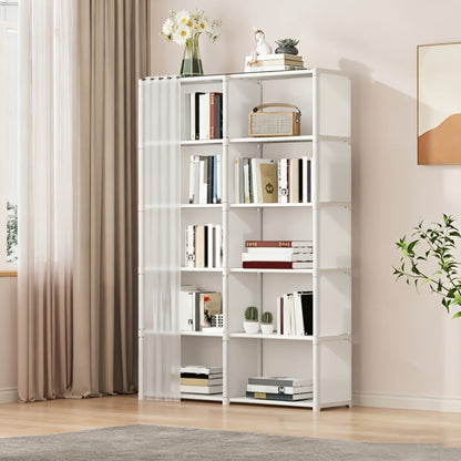 Clothing Rack Storage Organizer Single or Double Row, 15.75 or 31.5 Inch in Black or White