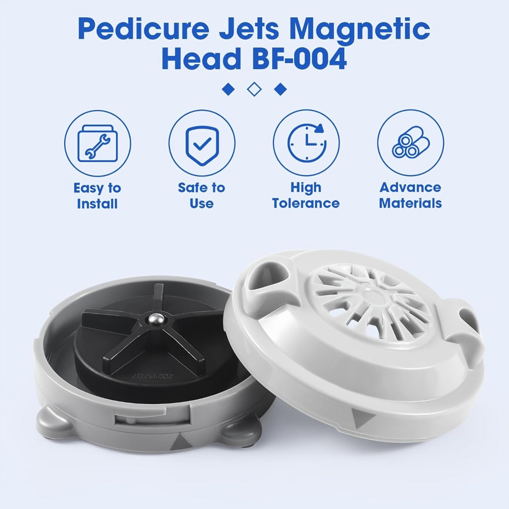 Pipeless Jet Motor for Pedicure Spa Chair Magnetic Jet Head Propeller Cap Complete Replacement Kit LURACO