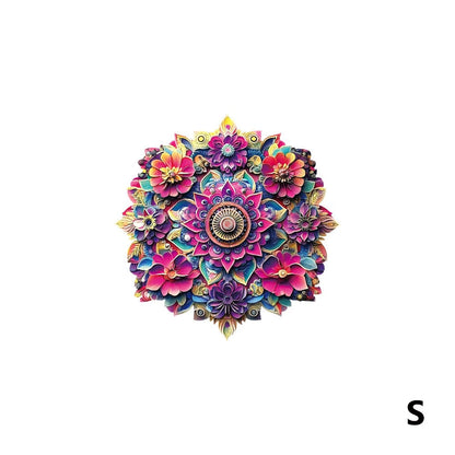 Wooden Mandala Puzzle for Adults – Unique Irregular Animal Shaped Pieces, Exquisite Gift Box, Decorative Art Jigsaw Brain Teaser, Birthday Christmas Holiday Gift for Women Men Teens