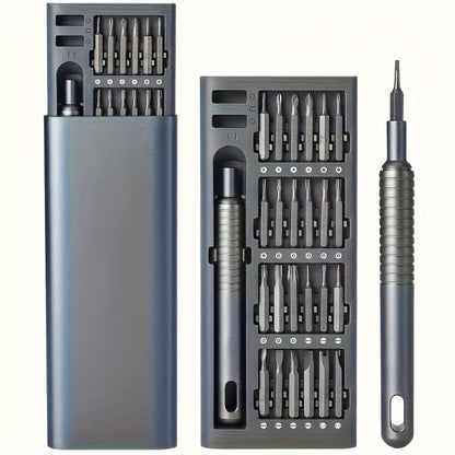 25-Piece Precision Screwdriver Set with Phillips and Slotted Bits, Magnetic Driver and Compact Storage Case