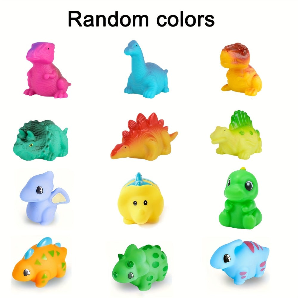 Light Up Floating Dinosaur Bath Toys for Kids – Glowing LED Bathtub & Pool Toy Set 2/4/6/8/12pcs | Animal Park, Marine & Colorful Themes | Toddler Boys & Girls Birthday Christmas Gift