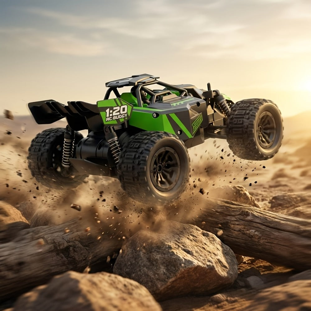 Remote Control Car, 1:20 Scale 4WD Monster Truck with Fast & Furious Green, Speed Yellow or Raffa Red Styles