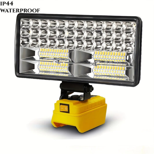 Cordless LED Work Light for DeWalt 20V Battery – 30W/90W 1800/5400 Lumen LED Floodlight | Battery Powered Work Light for Automotive Repair, Construction Site & Emergency Lighting | Battery Not Included