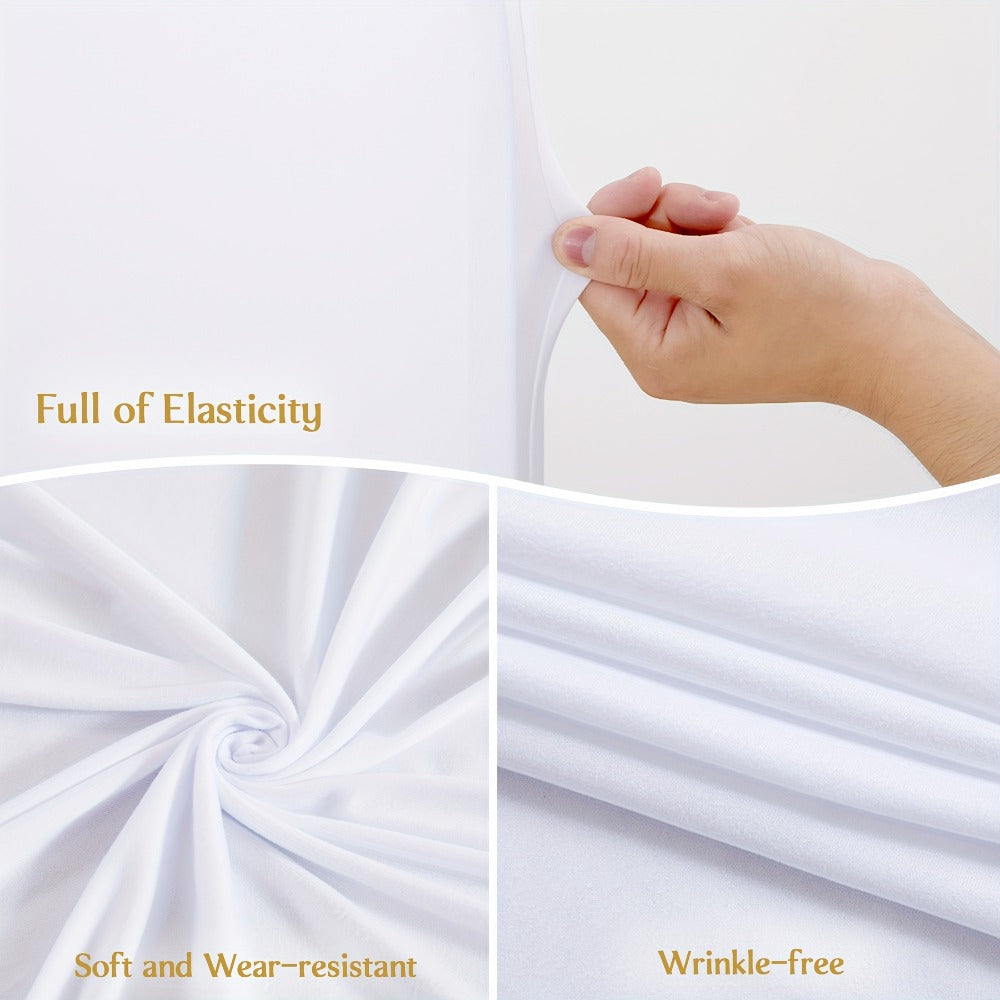 Two-Piece Fitted Arch Photography Backdrop Cover Set for 6-Foot and 6.6-Foot Compatible Frames
