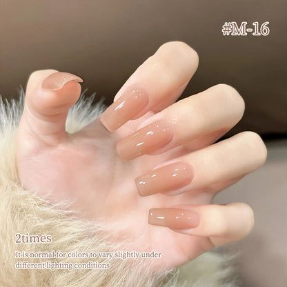Gel Nail Polish 6-Piece 15ml Jelly Set with Glass Finish in Shades M14, M16, M17, M18, M19 and M20