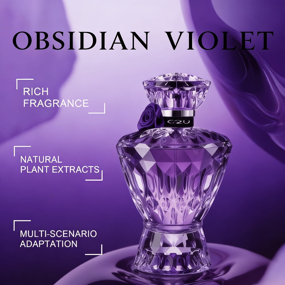 Obsidian Violet Eau de Parfum Spray, 75ml Purple Bottle with Floral, Woody and Musk Scent Profile