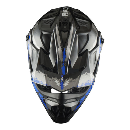 Dirt Bike Helmet Adult Motorcycle ATV Off-Road Track Style Lightweight Aerodynamic Thermoplastic Shell Removable Washable Padding Glossy UV Finish, Multiple Colors XS-XXL