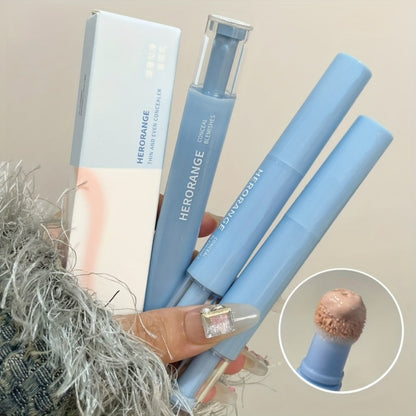 Three-Color Concealer Pen Set with Rounded Sponge-Tip Applicators and Compact 12.3 cm Tube Format