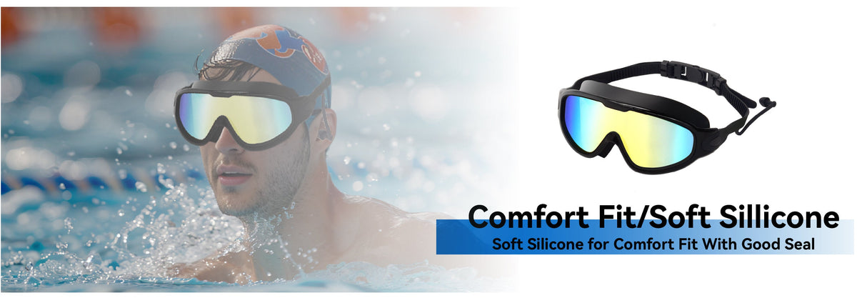 Anti-Fog Swim Goggles 2-Pack – Leak-Proof, UV Protection, Adjustable Fit for Adults, Youth, Men & Women | Pool & Beach Goggles