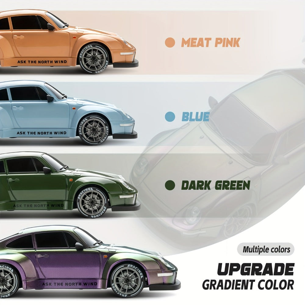 RC Drift Car S814 1:24 Scale Sports Car with Remote Controller, Display Cones and Five Color Selections