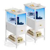 White-1 Drawer-2pcs