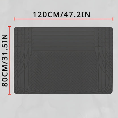 Car Cargo Mat SUV Trunk Mat – All-Weather Waterproof Rear Cargo Liner, Universal Fit for SUV Rear Cargo Area, Heavy Duty Non-Slip Trunk Protector, 1pc Black