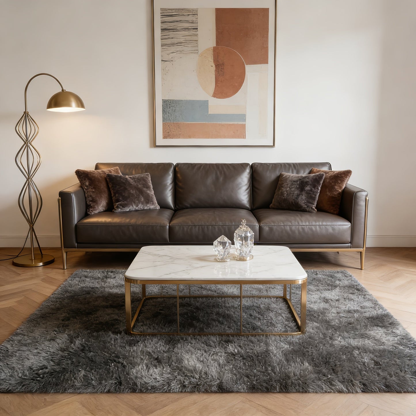 Area Rug Faux-Fur Tufted Collection at 650 g/m² with 22 Colors and Ten Retained Size Listings