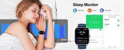 Smartwatch 1.69 Inch Big Screen Fitness Tracker with 100 Sport Modes in Seven Colors for Men and Women