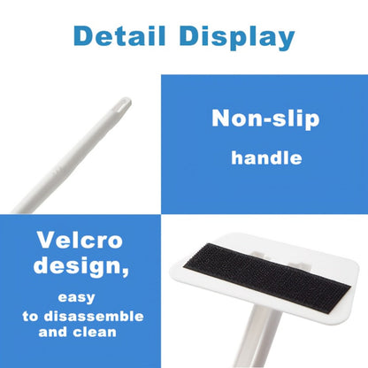 Long Handle Sponge Brush Set with Replaceable Heads for Kitchen Bathroom Tile Bathtub Cleaning – 1 Handle + 6/10/15 Brush Heads, Thickened Durable Scrubber