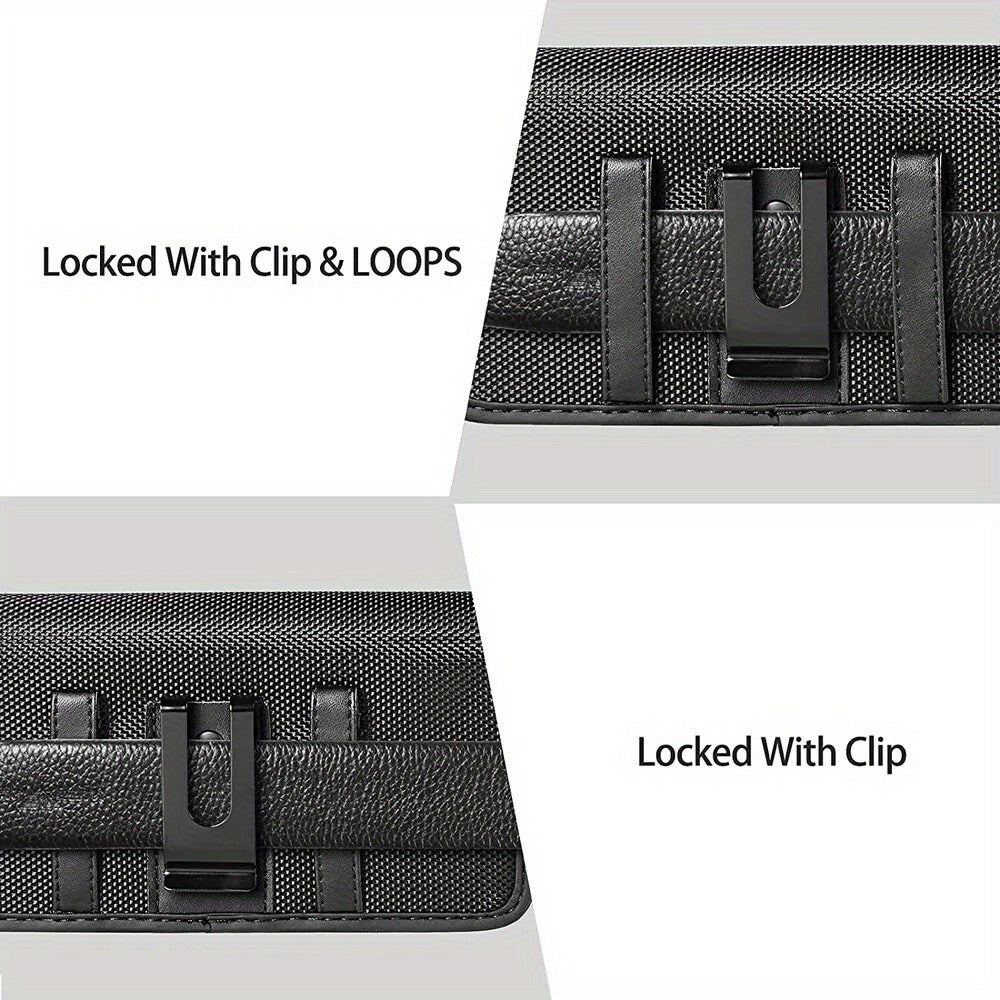 Phone Case Rotating Belt Clip Holster with Card Slot and Snap Closure for iPhone 16E and iPhone 17 Series