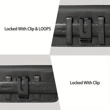 Phone Case Rotating Belt Clip Holster with Card Slot and Snap Closure for iPhone 16E and iPhone 17 Series