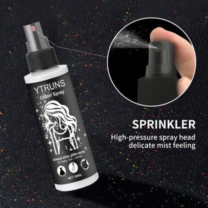 100 ml Star-Shaped Body Shimmer Spray for Hair, Skin and Clothing in Single Checkout Option