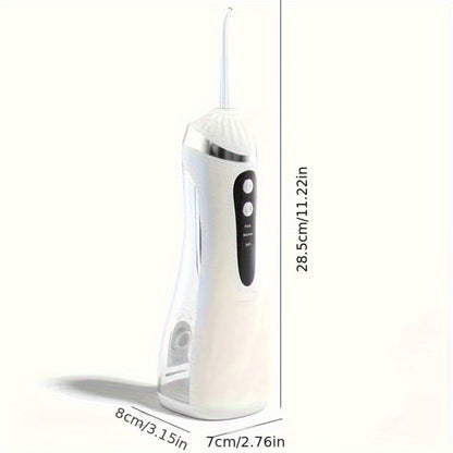 Water Flosser Portable Three-Mode Design with USB Charging, Brush Head Attachment and Three Color Options
